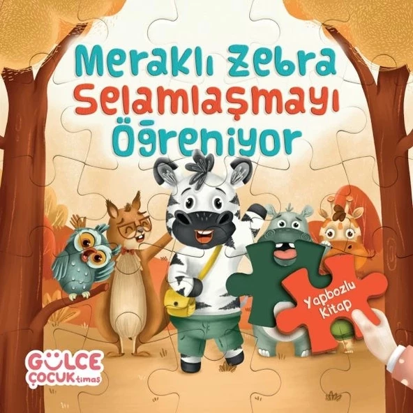 Meraklı Zebra Selamlaşmayı Öğreniyor / Yapbozlu Kitap 2 ürün görseli 1