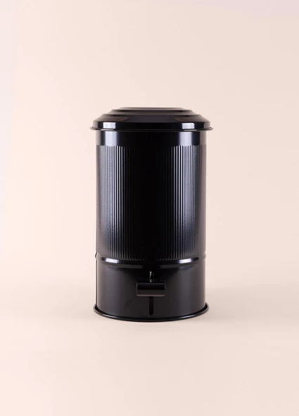 The Mia Stripe Mutfak ve Banyo Çöp Kovası Siyah 5 Lt - 3