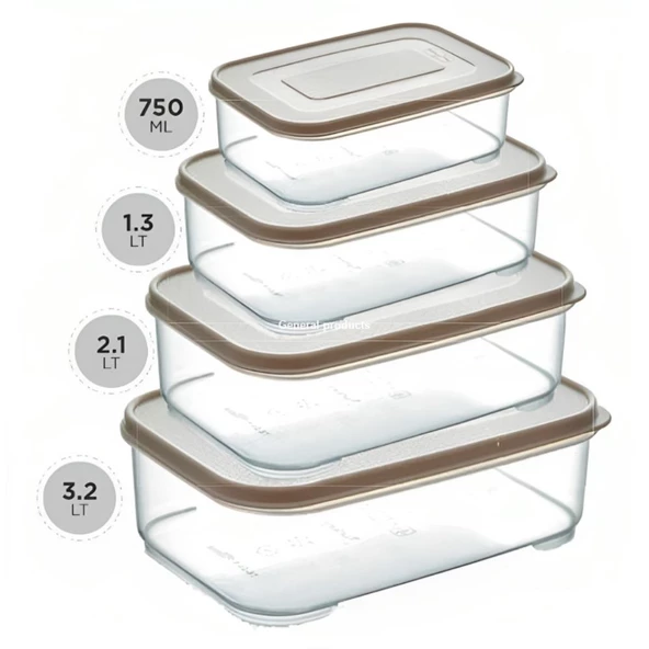 Follow Me Mono 4 Parça Saklama Seti 1118 34