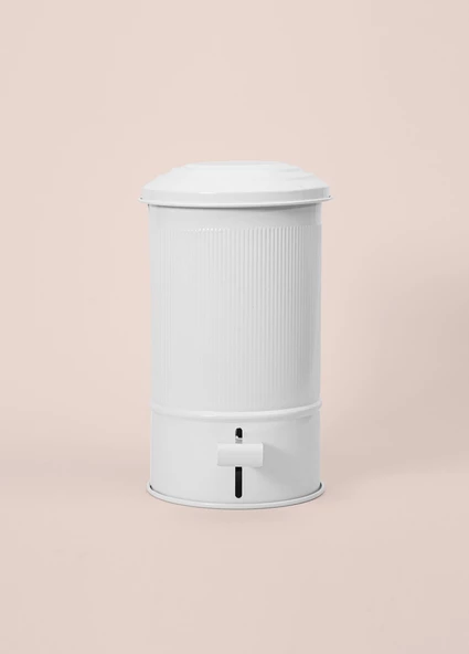 The Mia Stripe Mutfak ve Banyo Çöp Kovası Beyaz 5 Lt - 3
