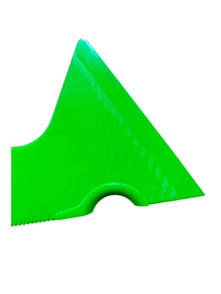 Saplı Ufak Köşelik Kenar Raglesi Cam Filmi Çekme Aparatı Yeşil - 3