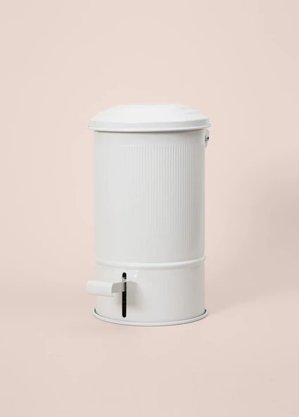 The Mia Stripe Mutfak ve Banyo Çöp Kovası Beyaz 5 Lt - 4