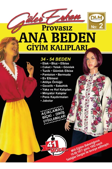 Güler Erkan Provasız Ana Beden Giyim Kalıpları No:2