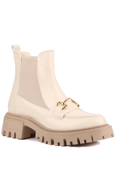 Shoetyle - Bej Renk Kadın Bot 360-1541 - 3