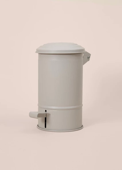 The Mia Stripe Mutfak ve Banyo Çöp Kovası Bej 5 Lt - 4