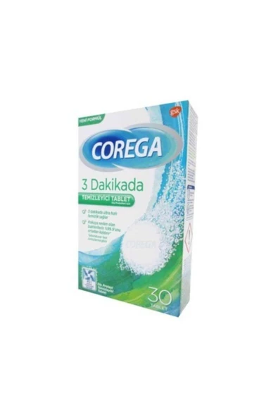 Corega 3 Dakikada Temizleyici 30 Tablet 5 Adet