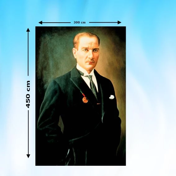 ATATÜRK RESMİ 450X300 cm