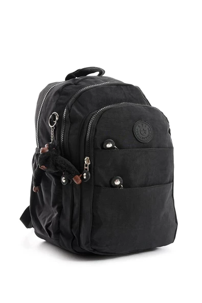 571 collections Ultra Hafif Çok Cepli Orta Boy Sırt Çantası Unisex Siyah (Model: 571-4C) - Resim 4