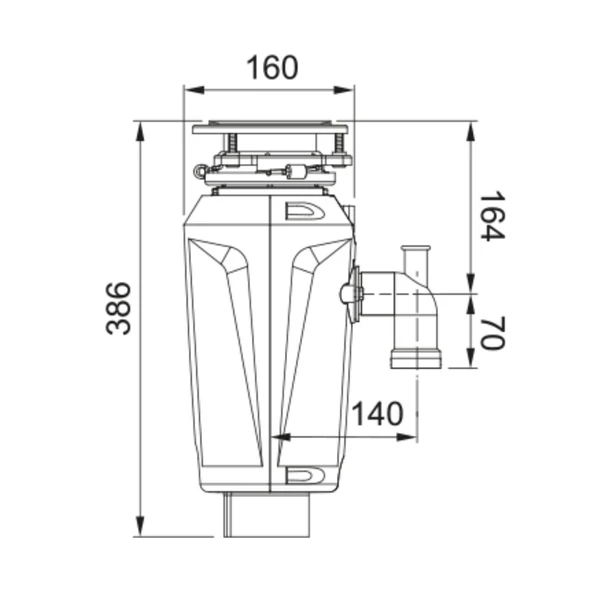 Franke SLIM 100 Çöp Öğütücü - Resim 2
