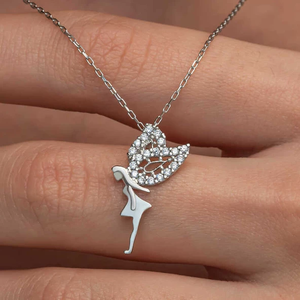 Himarry Gümüş Peri Kızı Kadın Kolye ürün görseli 1