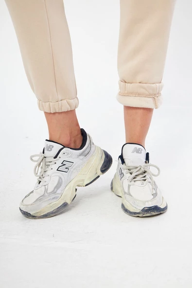 Lesa Wear Yüksel Bel Jogger Şardonlu Eşofman Altı Paçası Lastikli - Resim 8