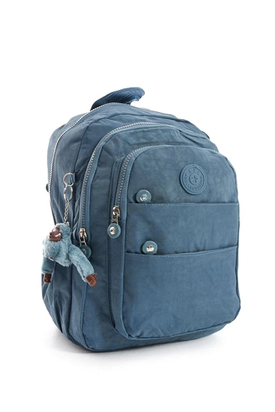 571 collections Ultra Hafif Çok Cepli Orta Boy Sırt Çantası Unisex Mavi (Model: 571-4C) - Resim 4