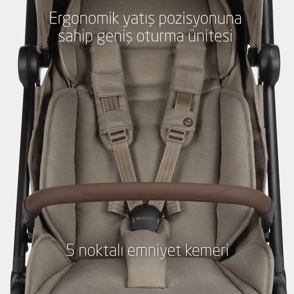 Maxi-Cosi Soho Kompakt Seyahat Sistem Olabilen Otomatik Katlanan Bebek Arabası Twillic Truffle - 11