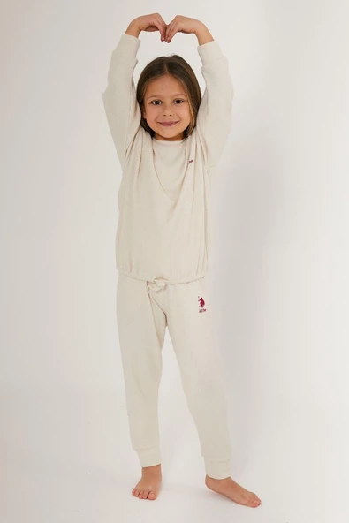 U.S. POLO ASSN. KIZ ÇOCUK EŞOFMAN TAKIMI US1638-G - 3