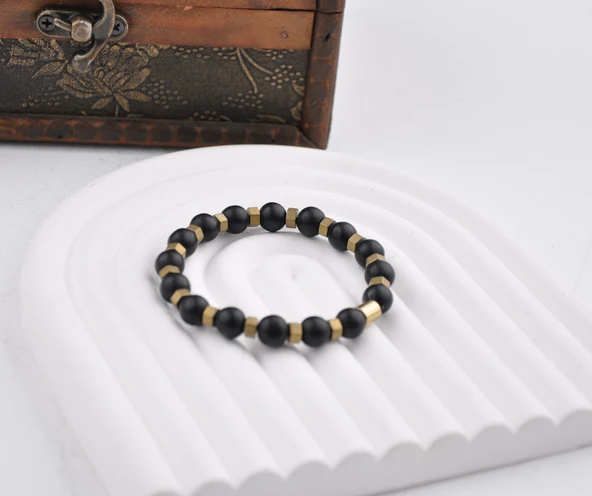 10 MM Onix Doğal Taş Unisex Bileklik