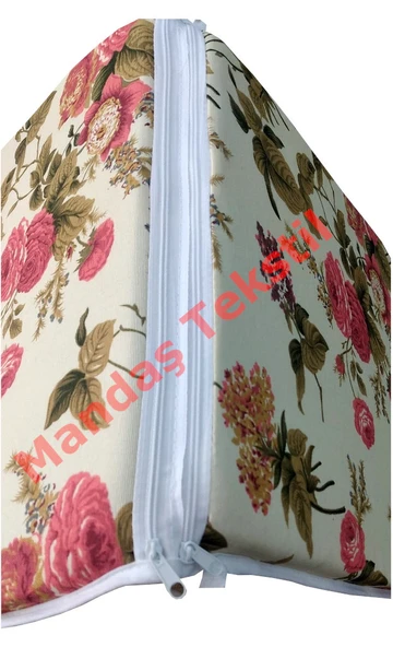 1 Adet Mandaş Midi Sandalye Minderi, Bahçe Sandalye Minderi-İngiliz Gülü - 3