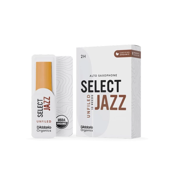 D\'Addario Woodwinds Organic Select Jazz Unfiled Alto Saksafon Kamışı No:2 Hard