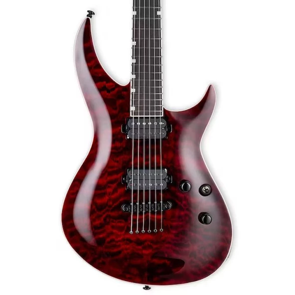 ESP LTD H-3 1000 QM See Thru Black Cherry Elektro Gitar
