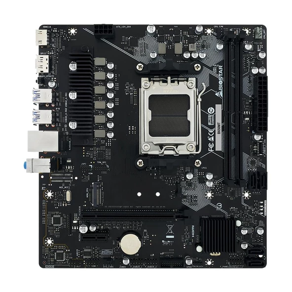 Biostar B650MT DDR5 6000MHz S+V+GL AM5 Micro ATX Anakart - 2