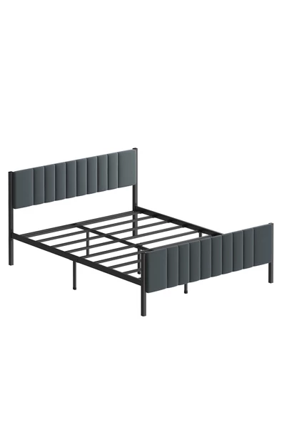 Lotus Metal Karyola 160x200 cm Antrasit Renk - 6