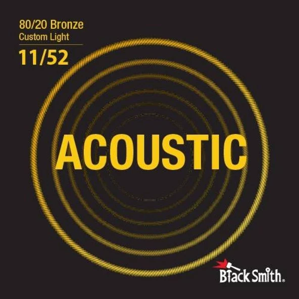 BlackSmith BR-1152 Custom Light Akustik Gitar Teli