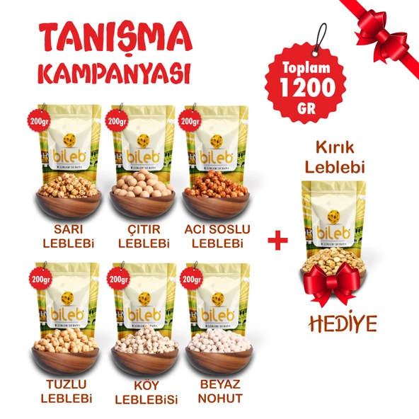 Tanışma Paketi 1 Kombo Leblebi Paketi 1200 Gr