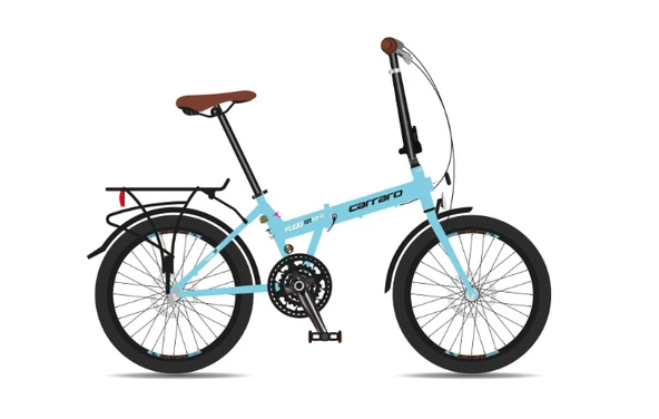 20J CARRARO FLEXİ 121 HD KATLANIR BİSİKLET - MAVİ SİYAH KAHVE