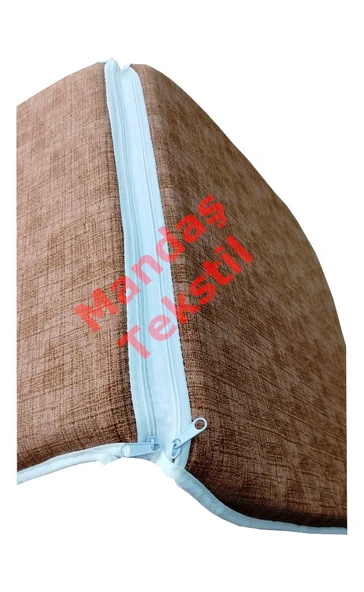 4 Adet Mandaş Midi Sandalye Minderi, Bahçe Sandalye Minderi-Kahverengi - 3