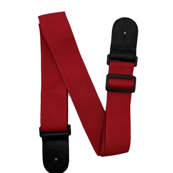 DMX GuitarsDüz Kırmızı Gitar Askısı ürün görseli 1