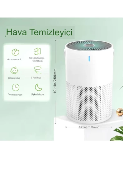 Negatif İyon Hava Temizleyici,Hava Evi İçin Masaüstü Temizleyici, Küçük Negatif İyon Arıtma Cihazı - 6