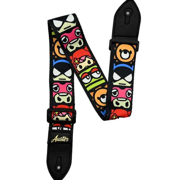 Auster Strap 200 Eğlenceli Karakter Desenli Gitar Askısı