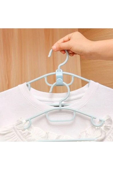 Askı Çoğaltıcı Çok Amaçlı Pratik Düzenleyici Kıyafet Askı Çoğaltma Klips 10 Adet - 5