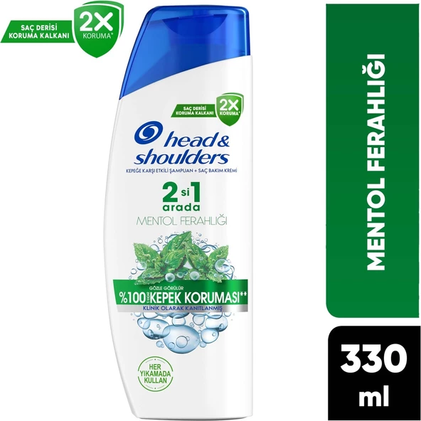 Head & Shoulders Mentol Ferahlığı 2si1 Arada Kepeğe Karşı Etkili Şampuan 330ML