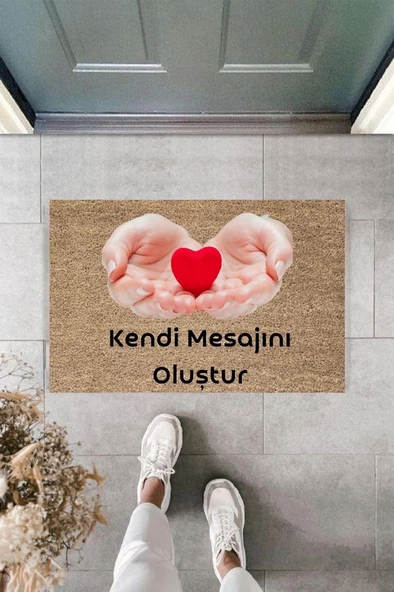 Dijital Baskı Kişiye Özel İç Kapı Dekorasyon Paspas  PS11245 - 3