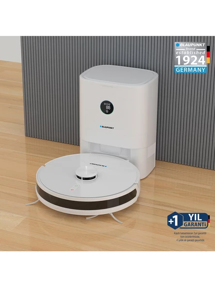 Blaupunkt S40 Robomaster Robot Süpürge Beyaz