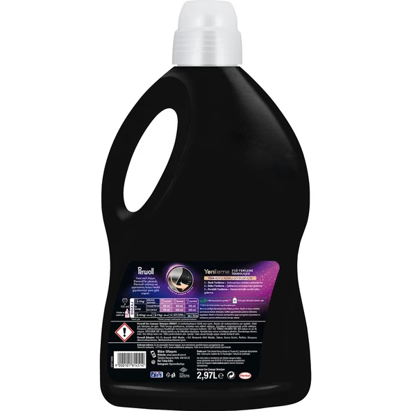 Perwoll Geliştirilmiş Siyah Sıvı Çamaşır Deterjanı 2970 Ml - 2