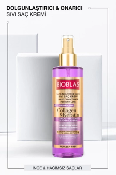 Bioblas Sıvı Saç Kremi Kolajen+keratin 200ml - 2