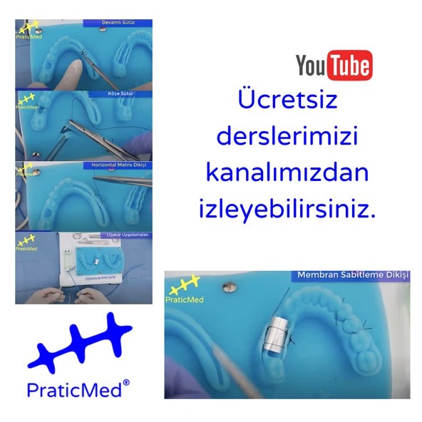 Diş Hekimliği Kampanya Tipi Dikiş, Flep Kapama Eğitim Seti - PraticMed - 11