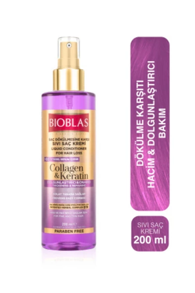 Bioblas Sıvı Saç Kremi Kolajen+keratin 200ml