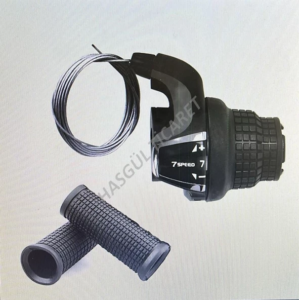 Bisiklet Sağ 7 li Vites kolu Göstergeli e bike ve Diğer bisikletler icin uygun - 3