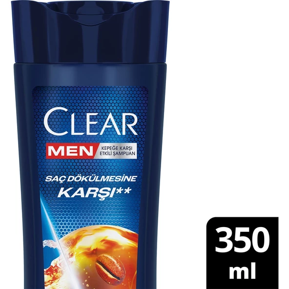 Clear Men Kepeğe Karşı Etkili Şampuan Saç Dökülmesine Karşı 350 Ml