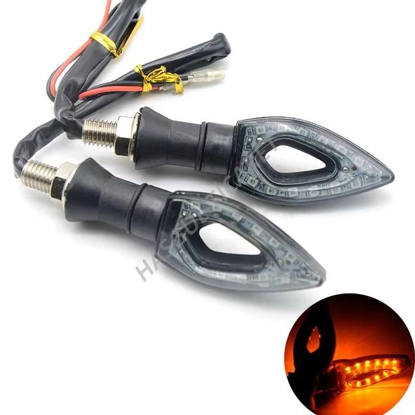 Hsgl Motorsiklet Sinyal Üçgen Led Sağ Sol takım Su Gecirmez