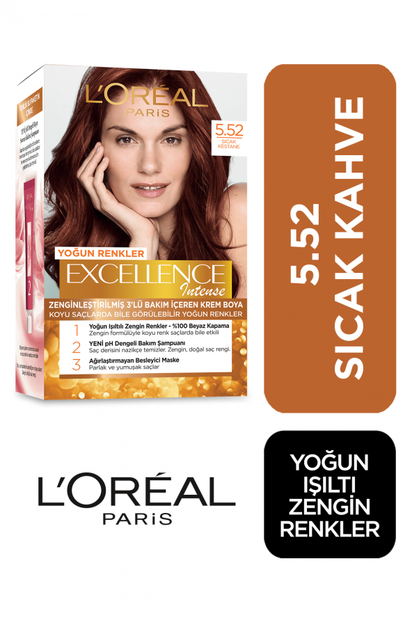 Saç Boyası - Excellence Intense 5.52 Sıcak Kestane 3600522822288