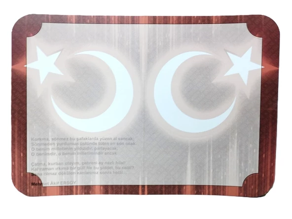 Karne Kabı Türk Bayraklı - İSTİKLAL MARŞI - 3