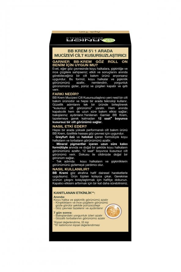 GARNIER BB GÖZ KREMI ROLL-ON ORTA TON - 4