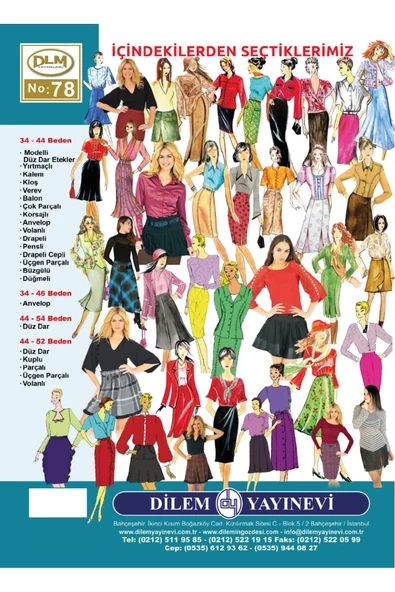 Güler Erkan Provasız Etek Giyim Kalıpları No:78 - 2