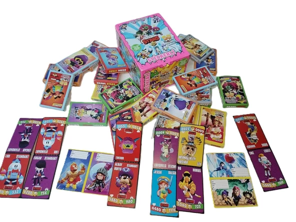 Hayal Sepeti 144 KART + 48 ETİKET Sticker Brawl Stars 2025 Yeni Seri KARTLAR