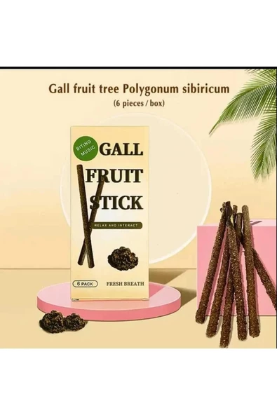 TİNEKE 6 Adet Doğal Meyve Aromalı Matatabi Çubuğu Catnip Stick Kedi Catnip Dalı   Gall-Fruıt-Stick