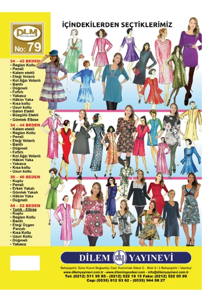 Güler Erkan Provasız Elbise Giyim Kalıpları No:79 - 2