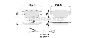 Braxis ON FREN BALATASI C5 C6 P407 2.2HDI 16V / 3.0HDI 24V 94 / 09> P308 RCZ P508 EP6CDTX1.6 07 / 10> P407